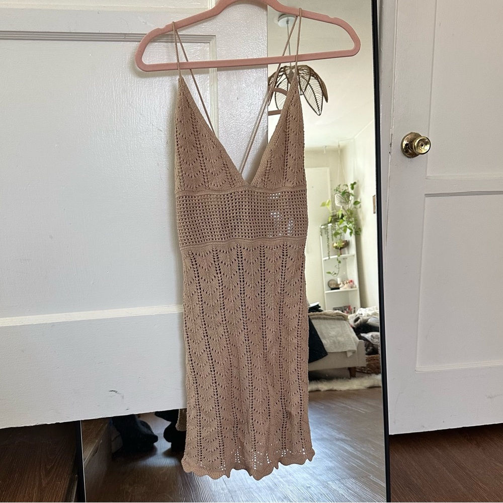 Reformation crochet dress new with tags still on